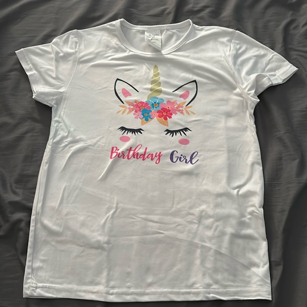 Unicorn Birthday girl t-shirt